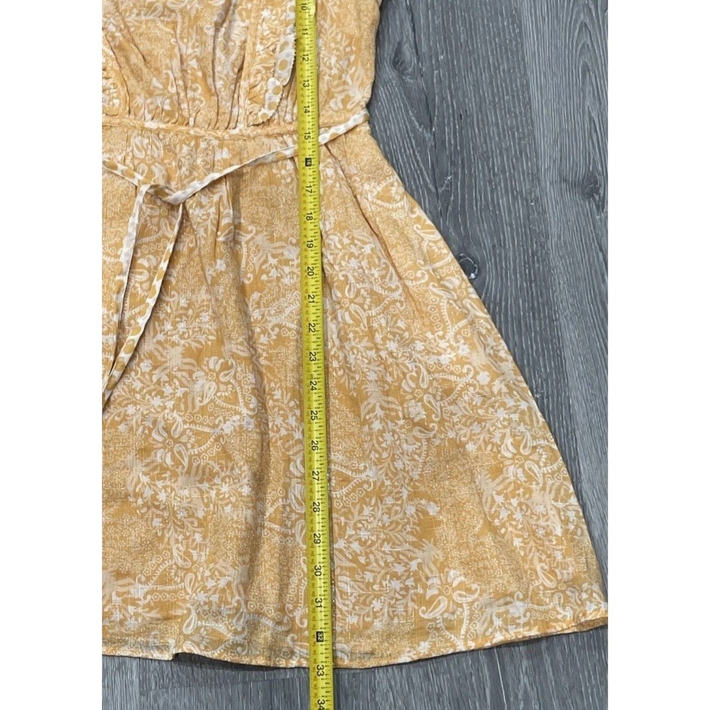 NWT FRENCH CONNECTION ADENA METALLIC SQUARE NECK OAK BUFF MINI DRESS WOMENS US 6 - Picture 6 of 14